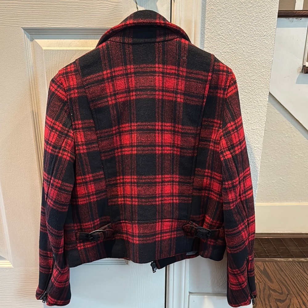GAP Women's Red Plaid Jacket - Picture 5 of 5